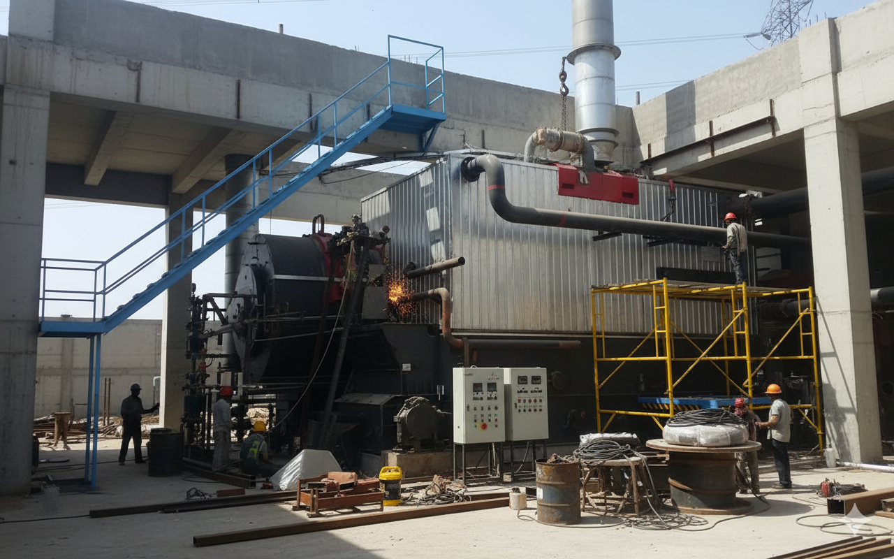 Generator Uap 8 T/H untuk Industri Makanan di Indonesia